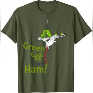 NWOT Dr. Seuss Green Eggs and Ham Title T-Shirt, XL